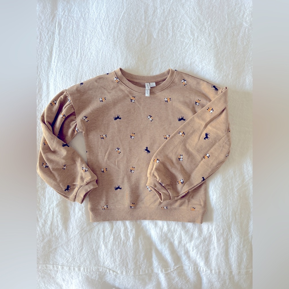 Janie and Jack girls size 8 equestrian/ horse themed sweatshirt.